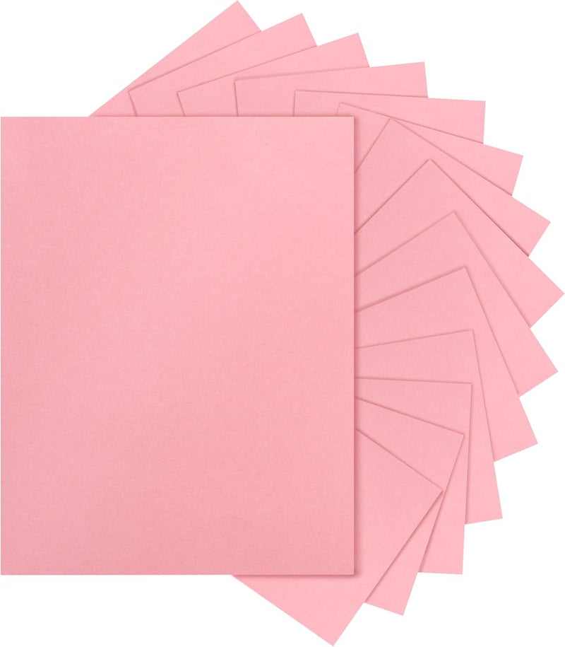 Silunkia 40 Sheets Candy Pink Cardstock 8.5 x 11 Craft Paper, 75lb Premium Heavyweight Paper Card Stock for DIY Cards Making, Greeting Cards, Party Decorations, Wedding Invitations, Christmas - Image 1